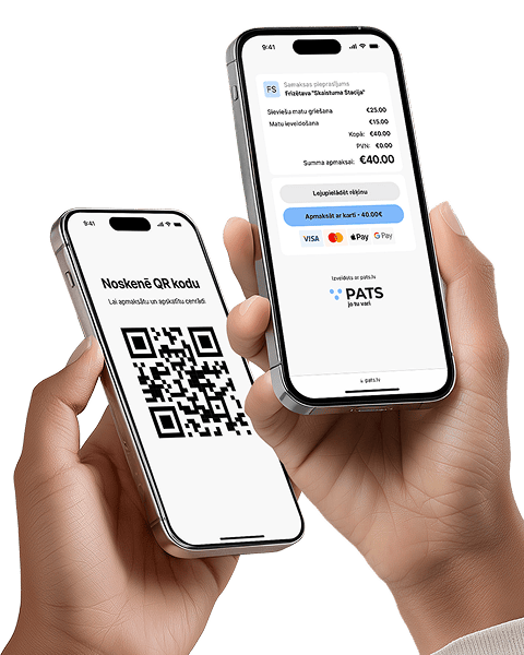 QR maksājuma ilustrācija
